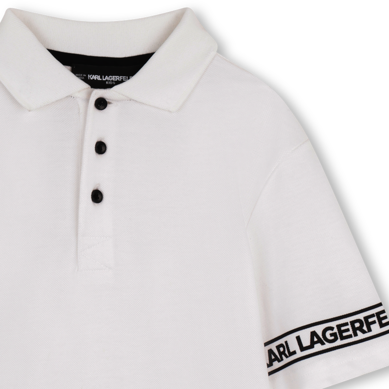 POLOSHIRT MET KORTE MOUWEN KARL LAGERFELD KIDS 
                        BOY