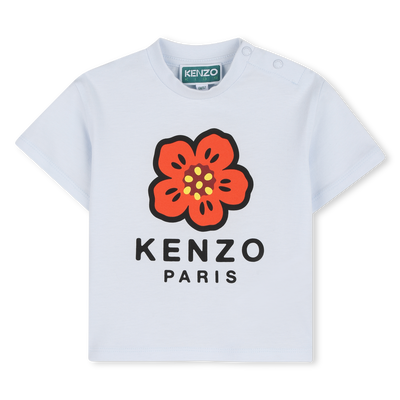 T-SHIRT PRESSION A L'EPAULE KENZO KIDS FILLE