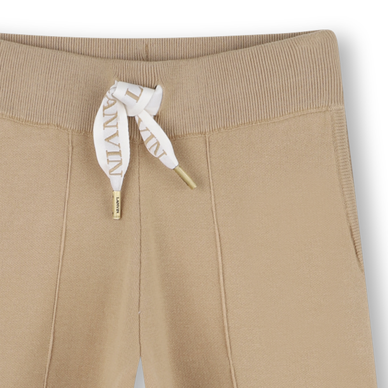 Gebreide broek met wijde pijpen LANVIN 
                        GIRL