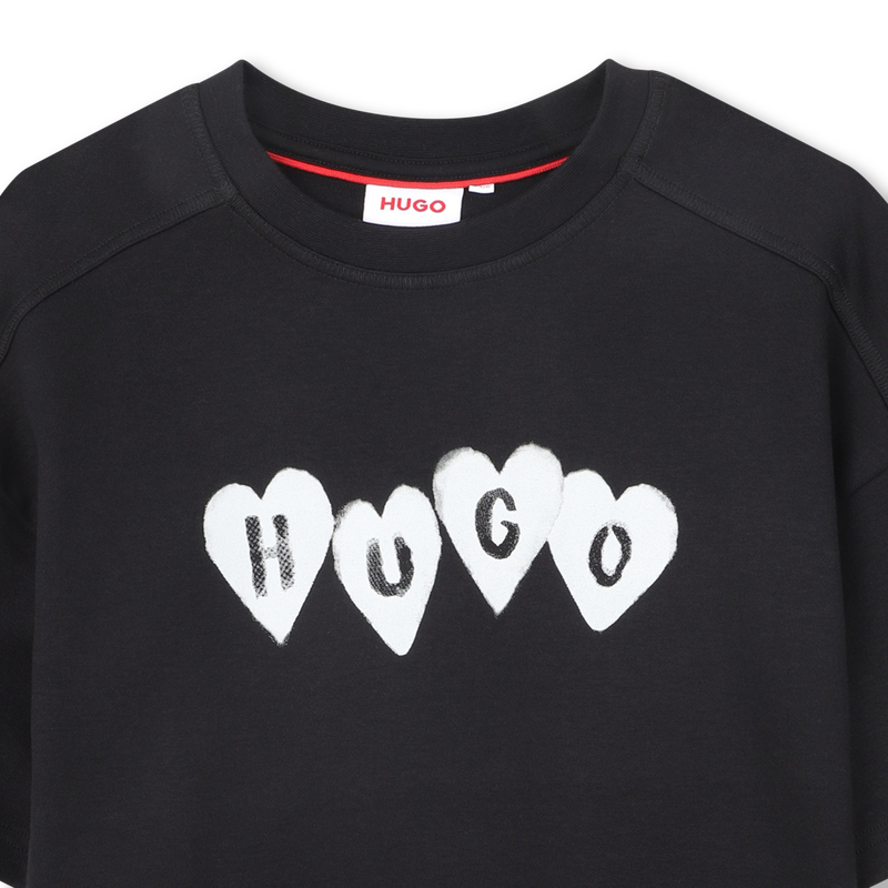 T-SHIRT MET KORTE MOUWEN HUGO 
                        GIRL