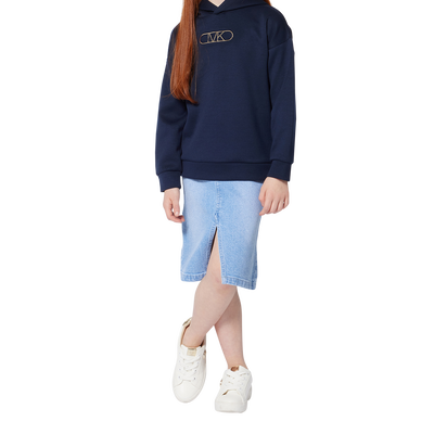 Jupe mi-longue en jean MICHAEL KORS FILLE