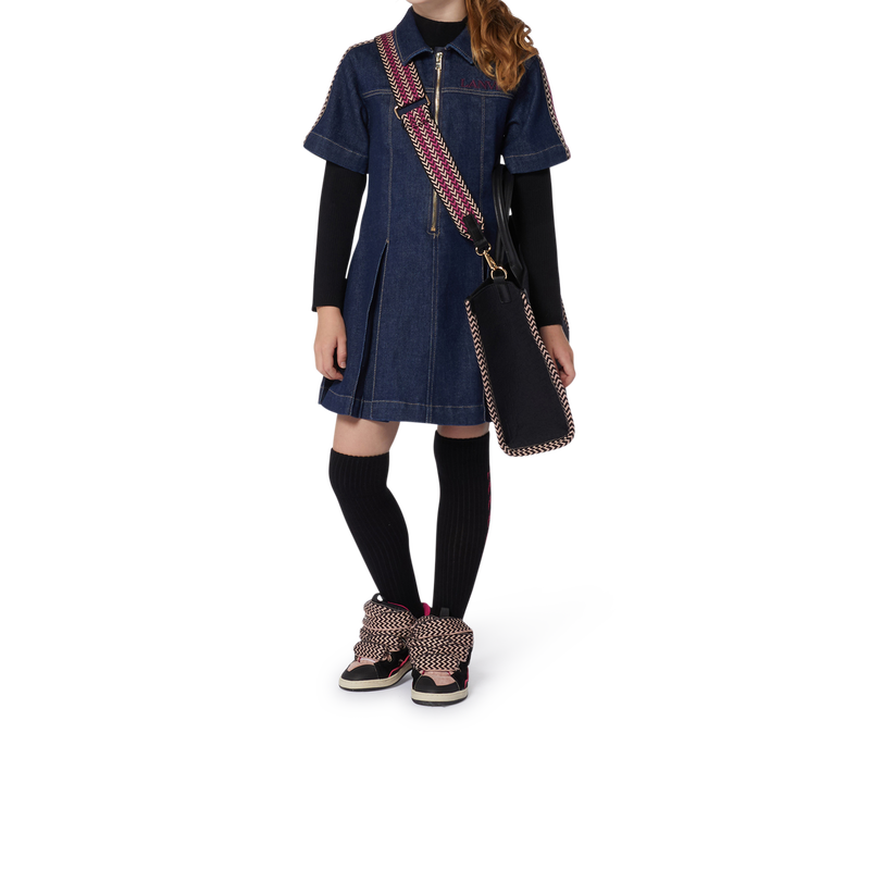 Pull uni brod&eacute; manches longues LANVIN 
                        FILLE