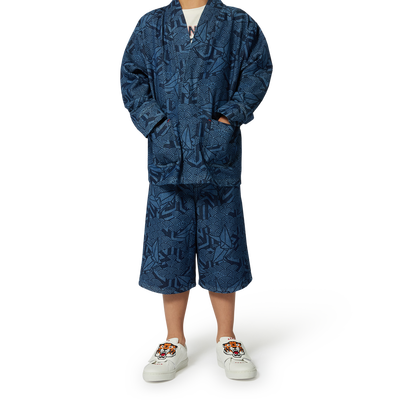 Veste en jean imprim&eacute;e KENZO KIDS UNISEXE