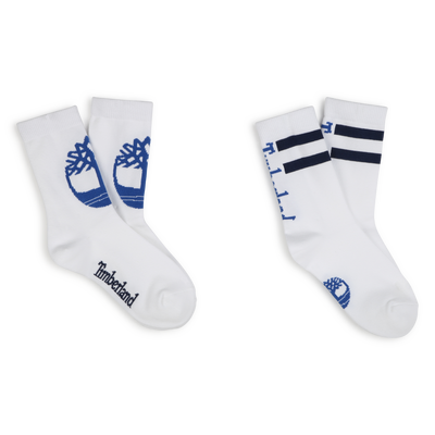 Chaussettes hautes imprim&eacute;es TIMBERLAND GARCON