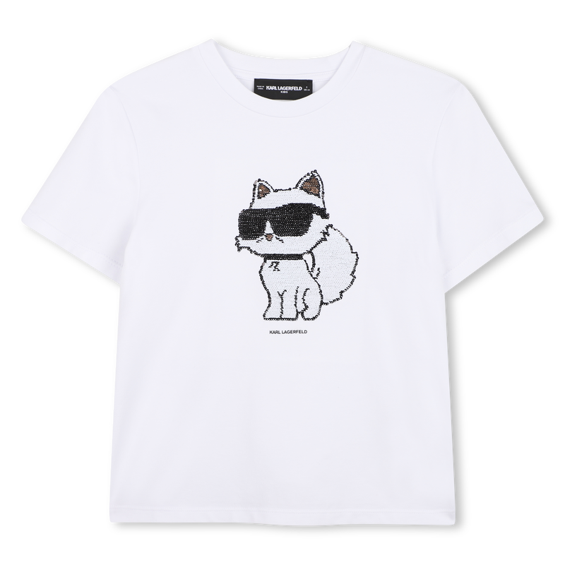 T-SHIRT MANCHES COURTES KARL LAGERFELD KIDS 
                        FILLE