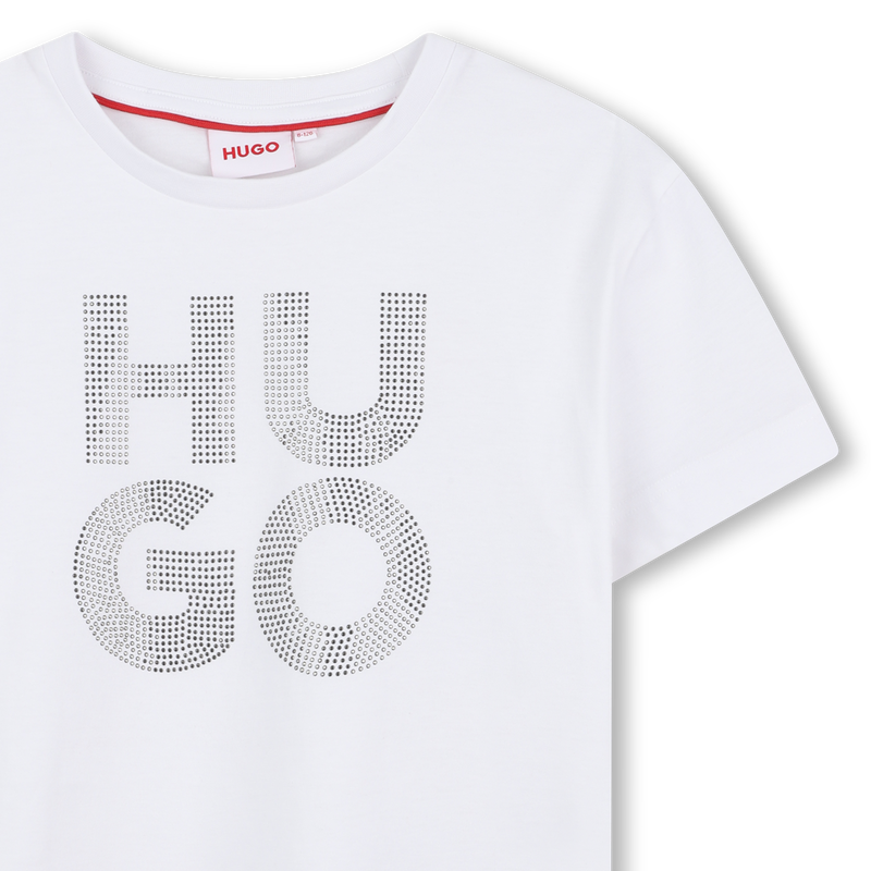 T-shirt &agrave; manches courtes Hugo 
                        FILLE