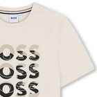 Katoenen T-shirt korte mouwen BOSS 
                    BOY
