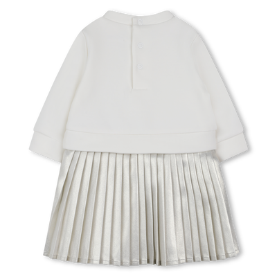 Robe manches longues bi-matières MICHAEL KORS FILLE