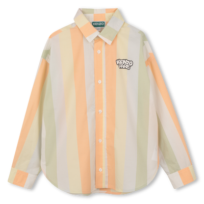 Chemise ray&eacute;e manches longues KENZO KIDS GARCON
