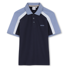 Poloshirt met korte mouwen, MARINE, hi-res