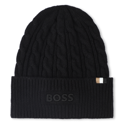 Bonnet tricot torsad&eacute; BOSS GARCON