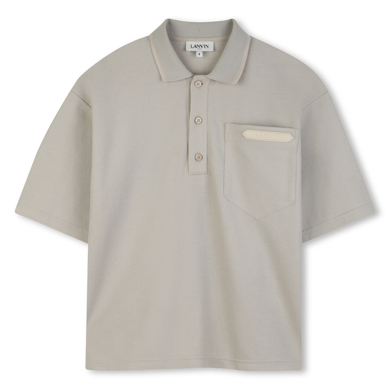 POLOSHIRT MET BORDUURSEL LANVIN 
                        BOY