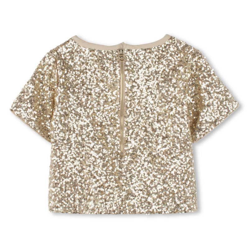 Blouse de c&eacute;r&eacute;monie orn&eacute;e de sequins MICHAEL KORS 
                        FILLE