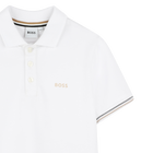 Polo met driekleurige strepen BOSS 
                    BOY