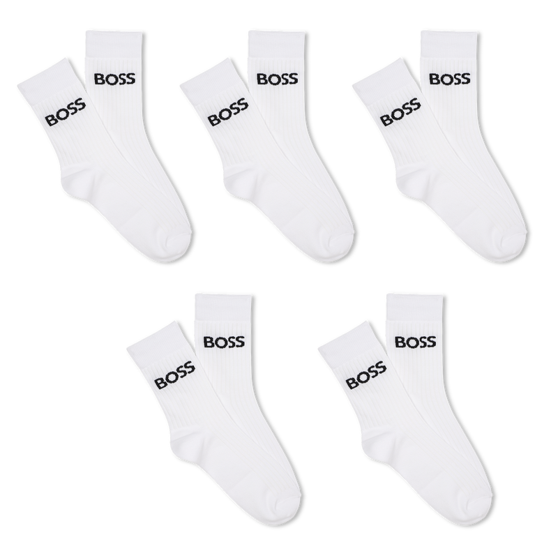 LOT DE 5 PAIRES DE CHAUSSETTES BOSS 
                        GARCON
