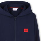 Sweat zipp&eacute; &agrave; capuche HUGO 
                    GARCON