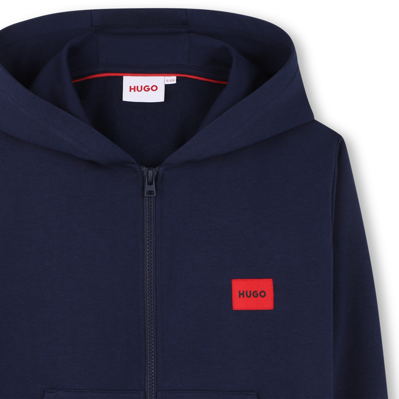 SWEAT ZIPP&Eacute; &Agrave; CAPUCHE HUGO 
                        GARCON