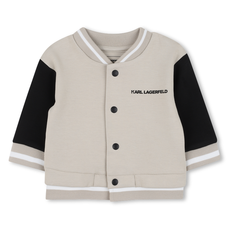 Ensemble cardigan et pantalon en double jersey KARL LAGERFELD KIDS 
                        GARCON
