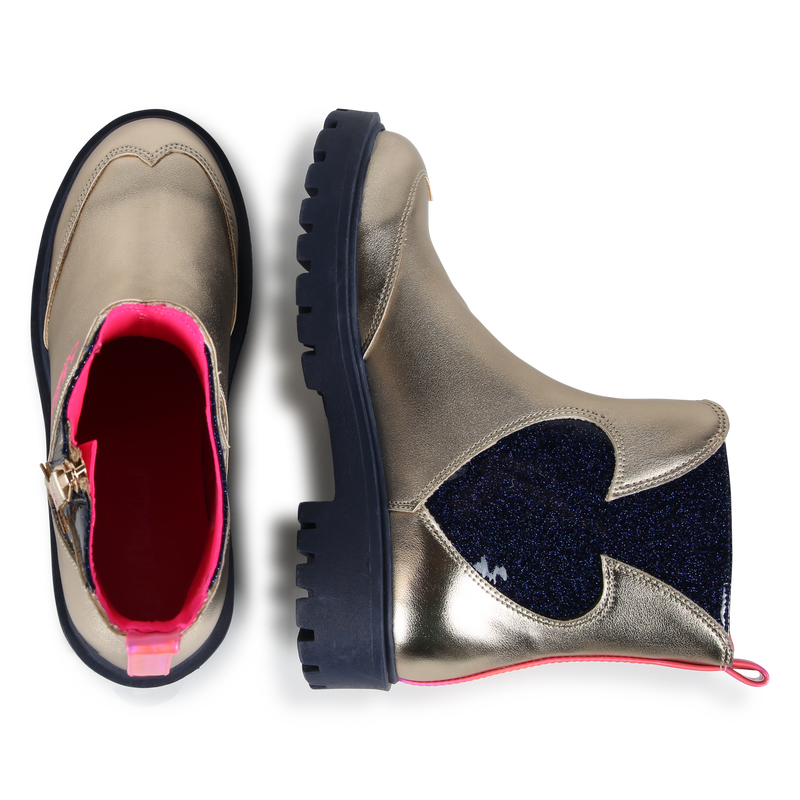 Enkellaarsjes met pailletten BILLIEBLUSH 
                        GIRL