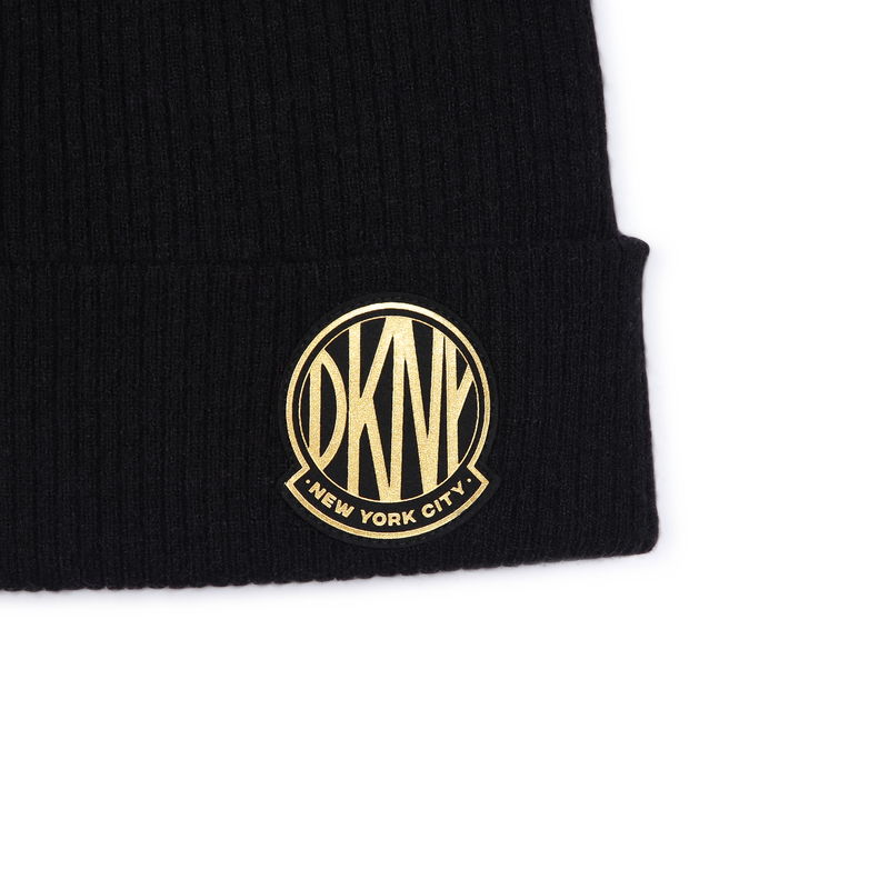 Bonnet en tricot avec revers DKNY 
                        FILLE