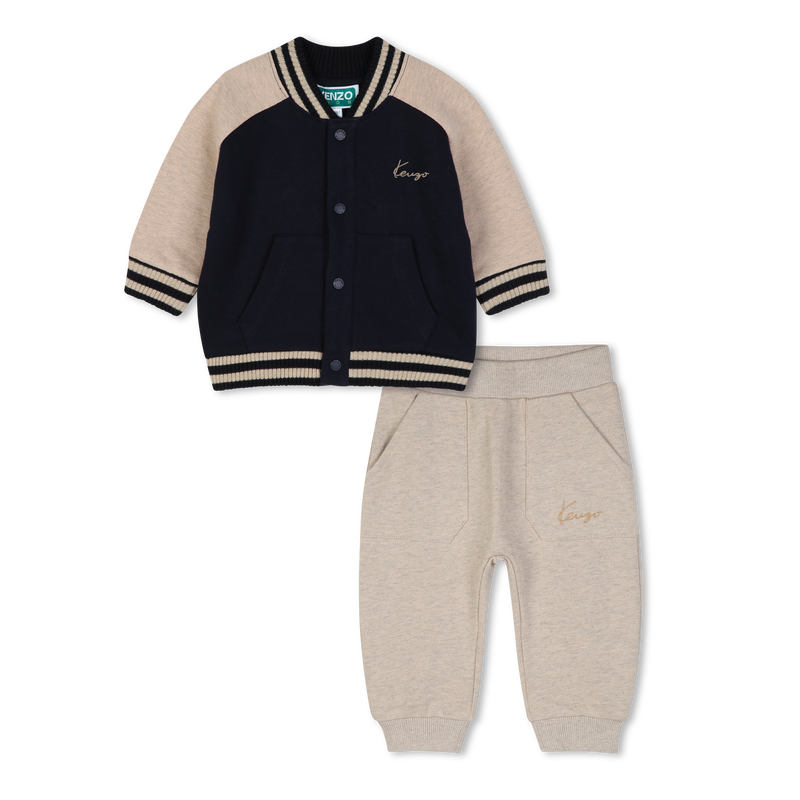 Ensemble cardigan et pantalon KENZO KIDS 
                        GARCON