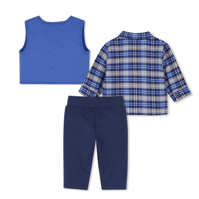 Ensemble cardigan, chemise et pantalon TIMBERLAND GARCON