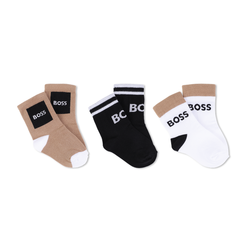 LOT DE 3 PAIRES DE CHAUSSETTES BOSS 
                        GARCON