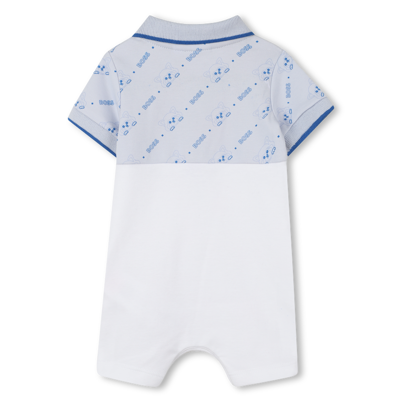 Combinaison-short &agrave; col polo BOSS 
                        GARCON