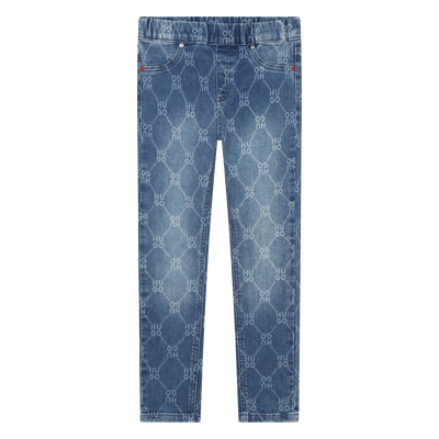 Aansluitende jeans met print HUGO GIRL
