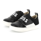 Leren sneakers met klittenband BOSS 
                    BOY