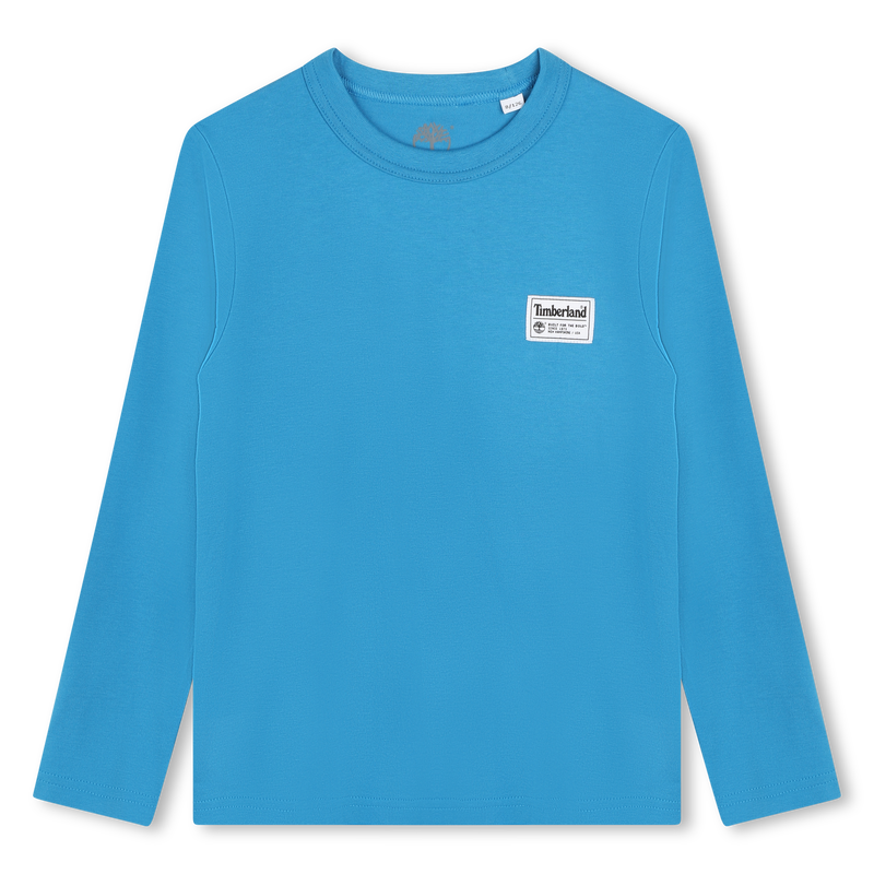 T-shirt uni avec &eacute;tiquette TIMBERLAND 
                        GARCON