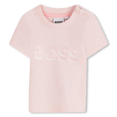 T-shirt avec imprim&eacute; brillant BOSS FILLE