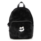 Kleine rugzak gemaakt van donzige fleece KARL LAGERFELD KIDS 
                    GIRL