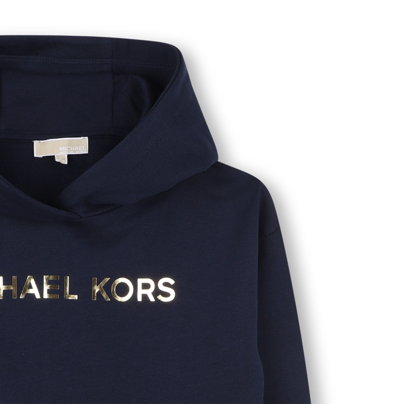 Robe &agrave; capuche en molleton MICHAEL KORS 
                        FILLE