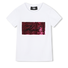 T-shirt orn&eacute; de sequins r&eacute;versibles, BLANC, hi-res