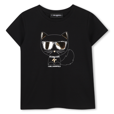 T-SHIRT ILLUSTRATIE CHOUPETTE KARL LAGERFELD KIDS GIRL