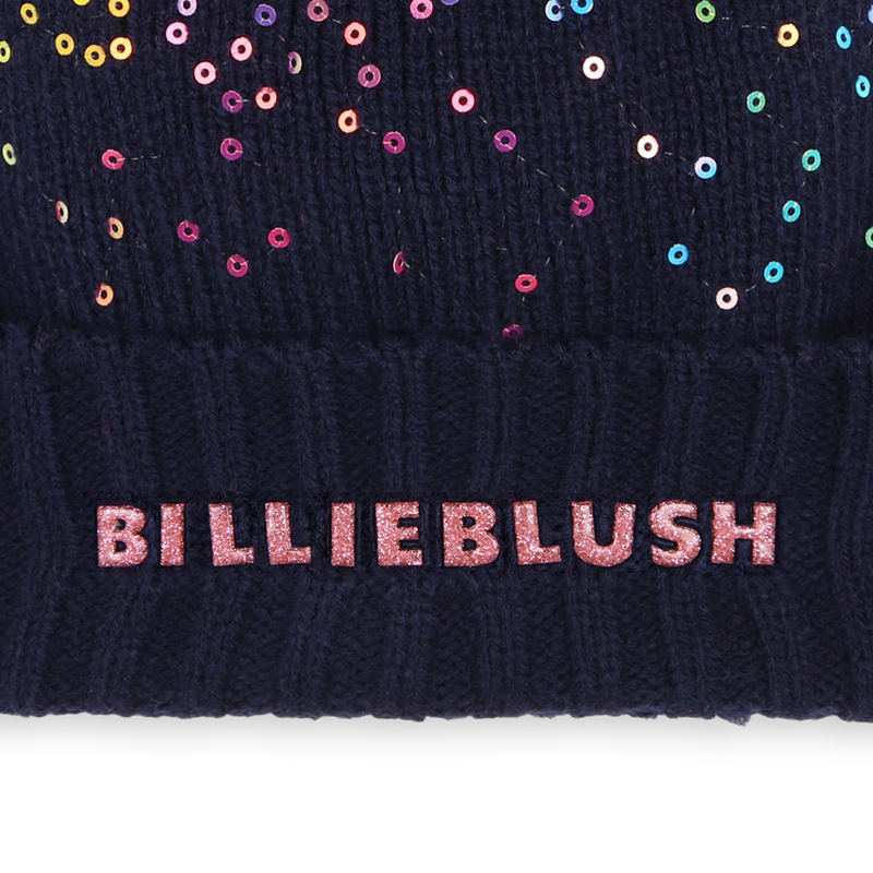 Muts met pompon en lovertjes BILLIEBLUSH 
                        GIRL