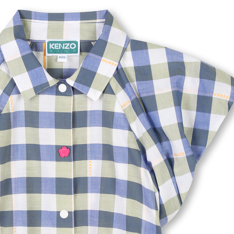 Blouse manches courtes coton KENZO KIDS 
                        FILLE