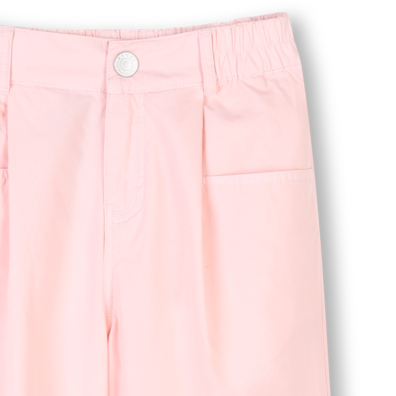 Pantalon &eacute;vas&eacute; en popeline KENZO KIDS 
                        FILLE