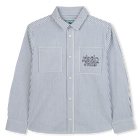 Gestreept katoenen overhemd KENZO KIDS 
                    BOY