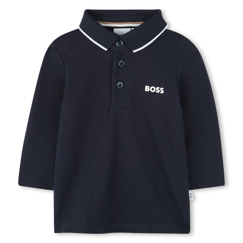 Polo van katoenpiqu&eacute; BOSS 
                        BOY