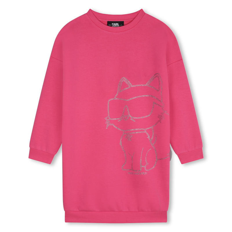 Robe droite avec strass KARL LAGERFELD KIDS 
                        FILLE