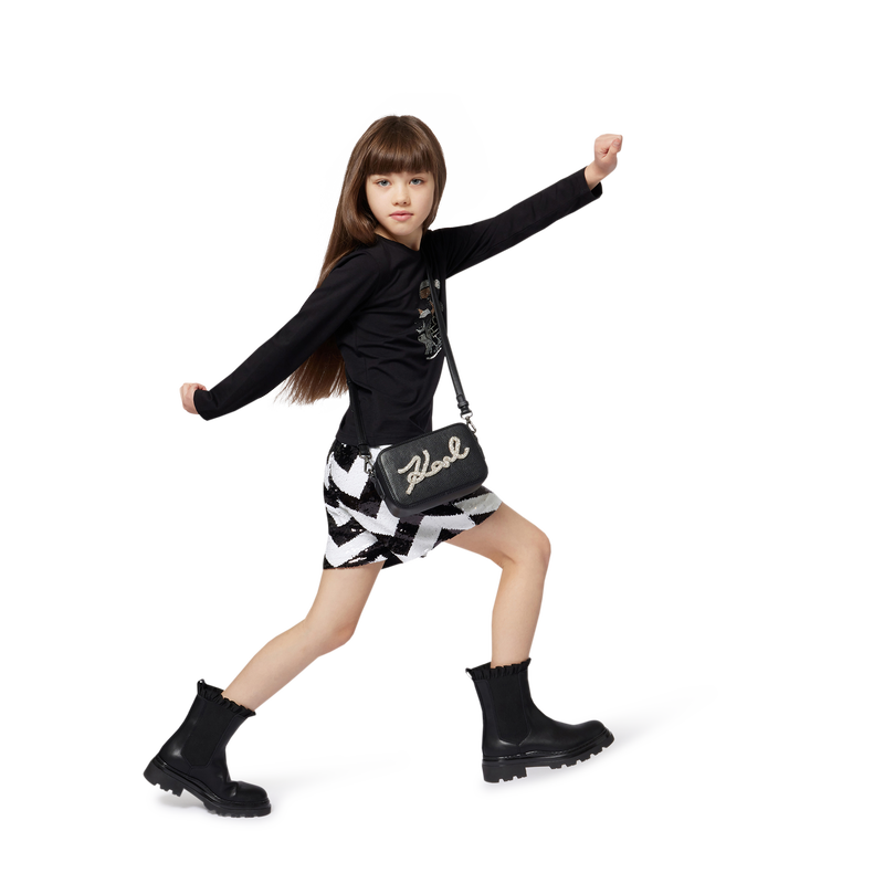 Rundlederen Chelsea boot KARL LAGERFELD KIDS 
                        GIRL