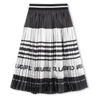 Jupe midi pliss&eacute;e KARL LAGERFELD KIDS 
                    FILLE