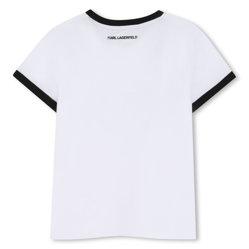 T-SHIRT MET KORTE MOUWEN KARL LAGERFELD KIDS 
                        GIRL