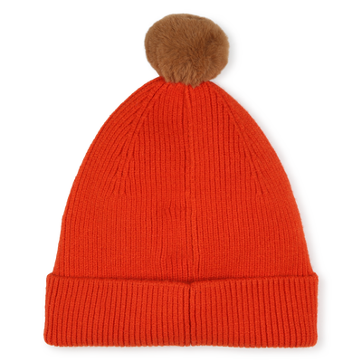 Gebreide muts met pompon TIMBERLAND JONGEN