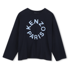 Tee-shirt manches longues, BLEU MISTRAL, hi-res