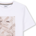 Katoenen T-shirt korte mouwen BOSS 
                    JONGEN