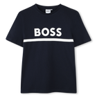 T-shirt met korte mouwen, MARINE, hi-res