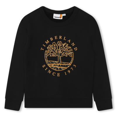 Sweat-shirt en molleton gratt&eacute; TIMBERLAND GARCON